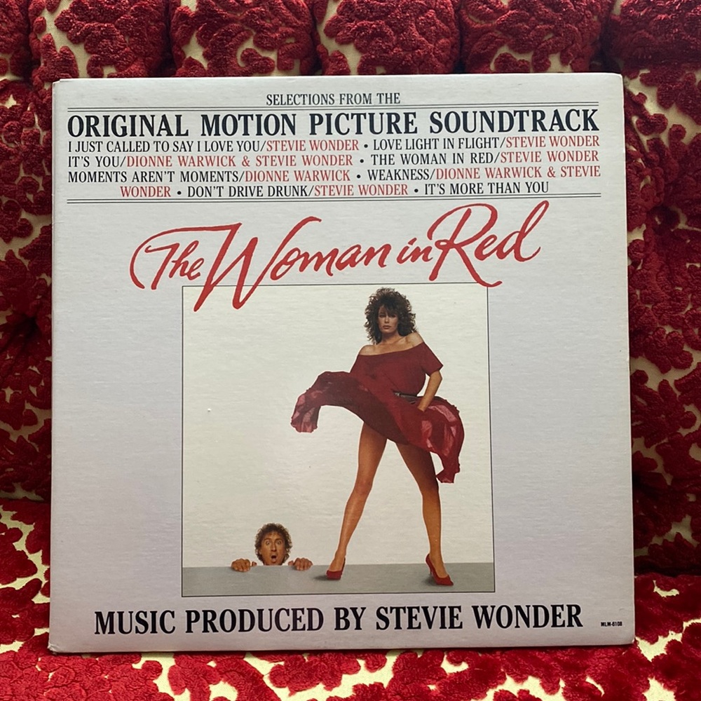 The Women in Red Soundtrack on vinyl. Soundtrack done by Stevie Wonder.